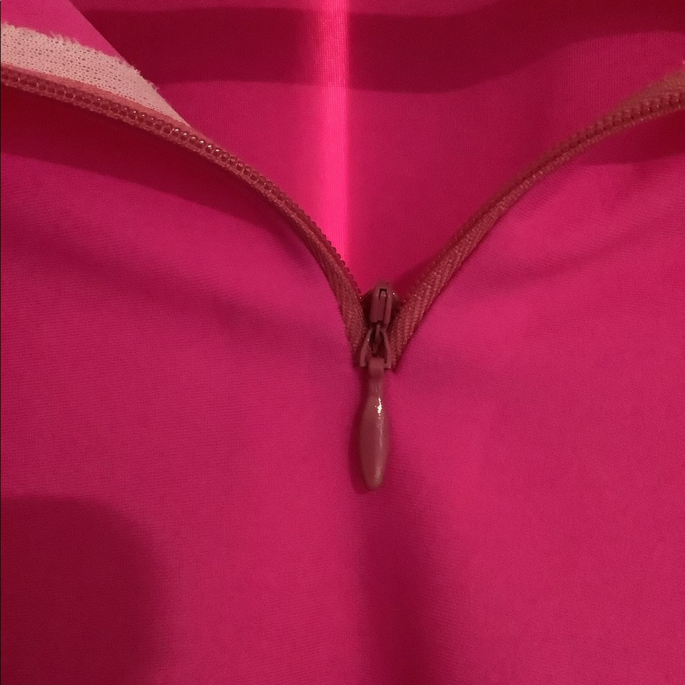 SOLD. Jude Connally Hot Pink Quarter Zip Ashley Top Size Small - Picture 8 of 10